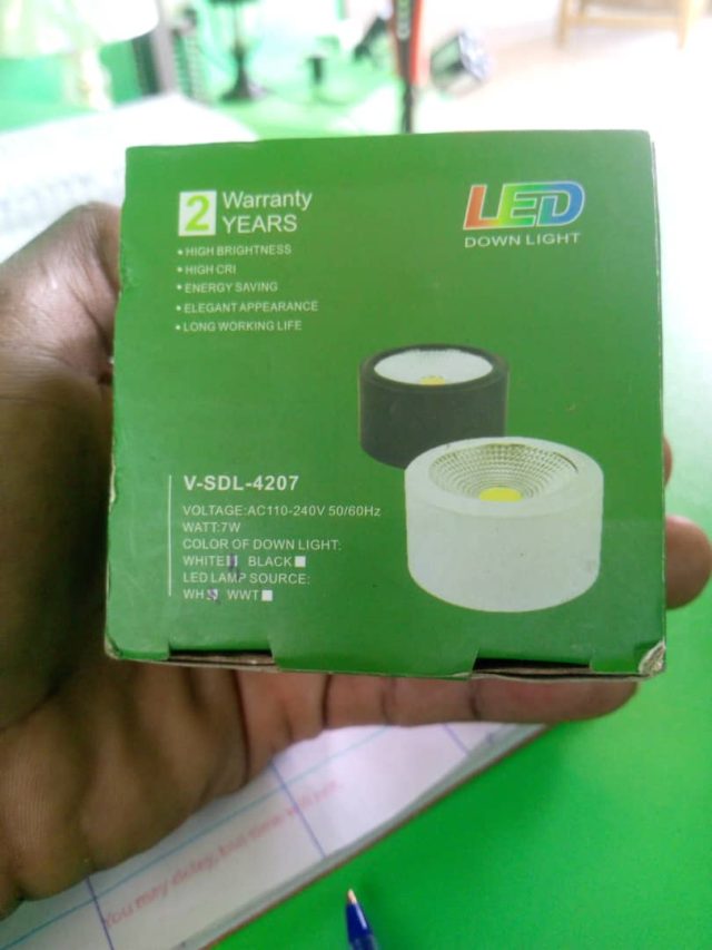 Down Light 7W White — Kislights Uganda