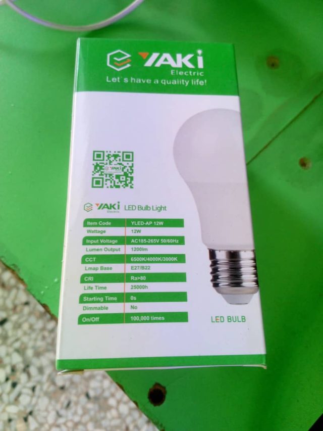 Yaki Bulb 12W White — Kislights Uganda