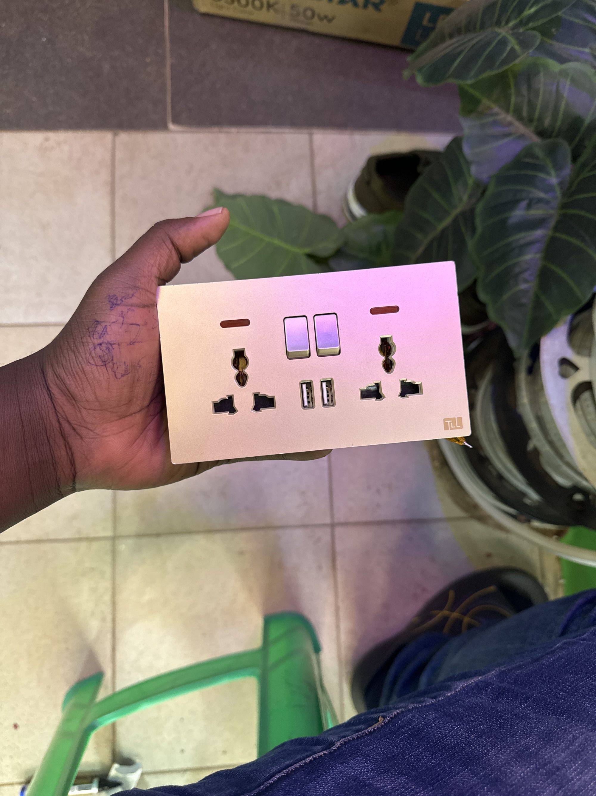 Double Socket Usb Multi — Kislights Uganda