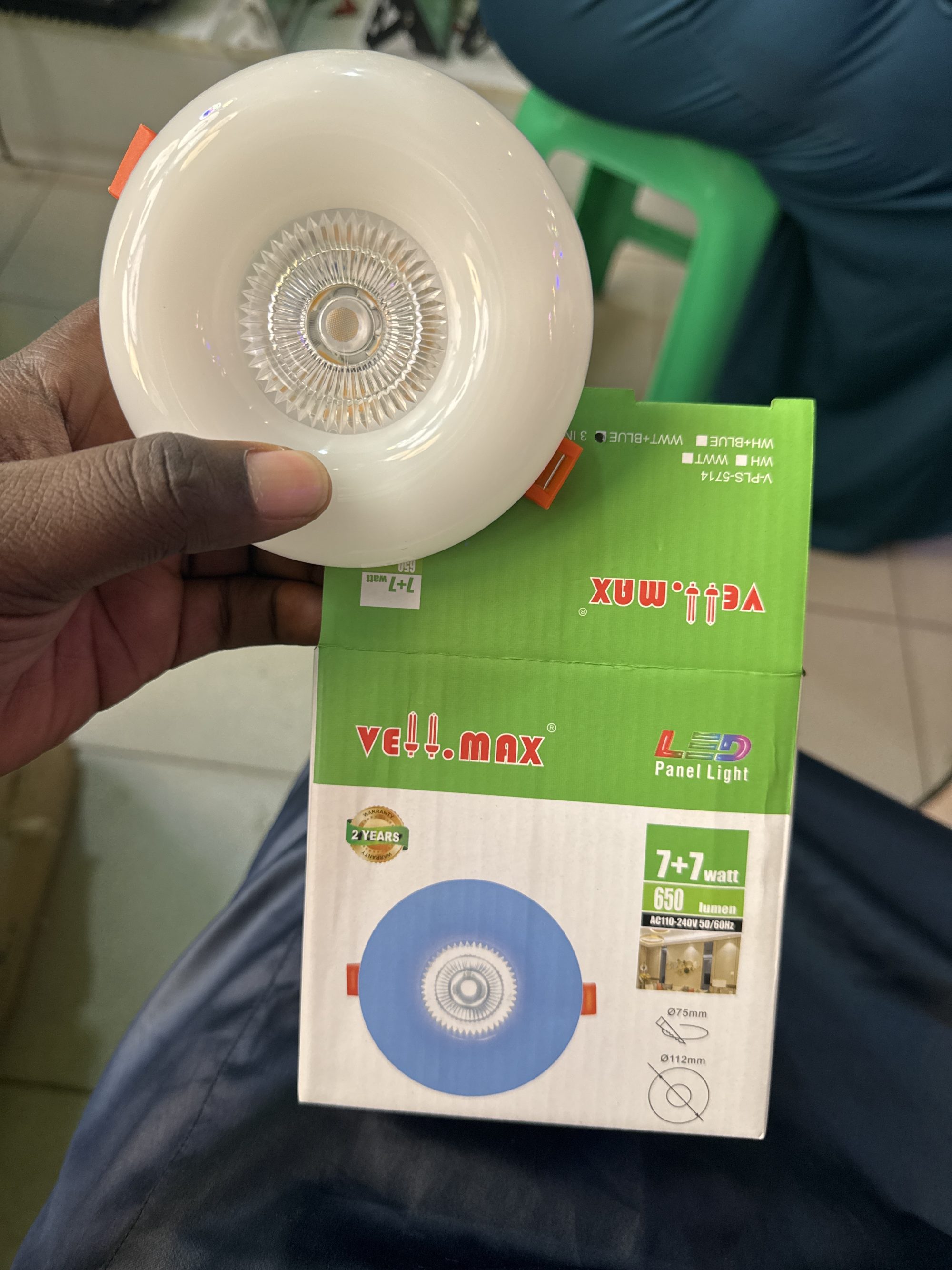 Panel Spot Light White + Blue 3 Colors — Kislights Uganda